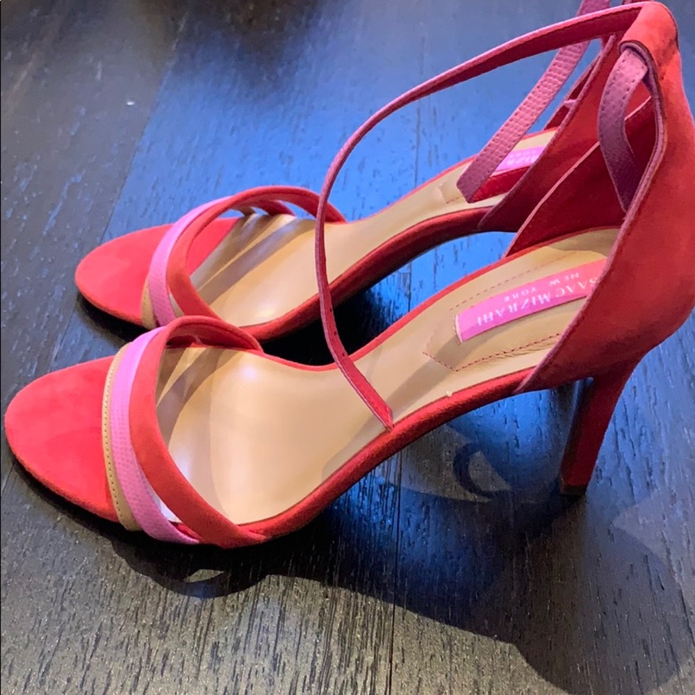 Never worn Pink strapped sandals